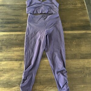 Senita Athletics Annie Eggplant Set- Bra & Leggings